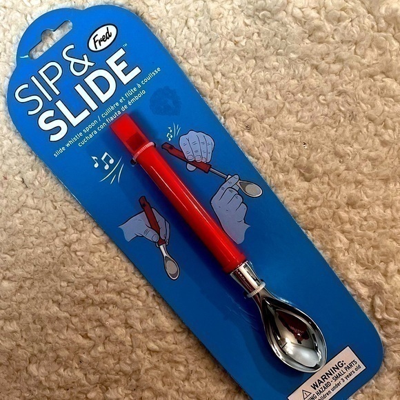 Fred & Friends "Sip & Slide" Whistle Spoon - Picture 1 of 5
